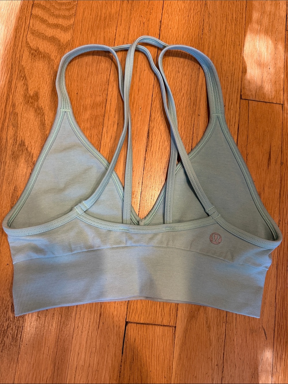 lululemon athletica Pale Blue Strappy Low-Impact Sports Bra